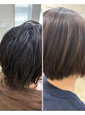 自然な仕上がりの縮毛矯正