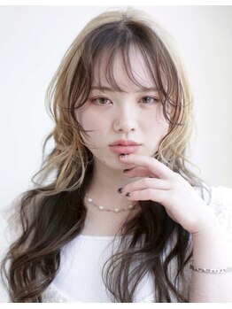 モードケイズ 松原店(MODE K's)の写真/インナーカラー/ブリーチなしダブルカラー挑戦しやすいデザインカラーをご提案♪職場OKデザインカラーも♪