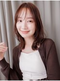 シースルーバング/韓国風レイヤーカット/韓国風/20代/30代/40代e