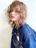 ガレージ バイ グリーン 原宿 表参道(Garage by green)&nbsp;【loki】ミディアム×ハイトーンカラー