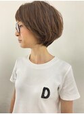 立体感アップショートボブ
