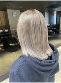 【INCE HAIR】 ホワイトブロンド×ダブルカラー