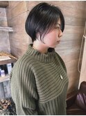 くびれショート ブルーブラック