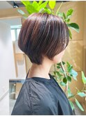 ナチュラルハイライトショート