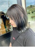 ブリーチダブルカラーハイライトレイヤーカット
