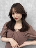 20代30代40代黒髪/ボブウルフ/ネビージュ/小顔/韓国風ワンレン
