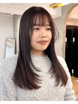 ローレン(LOREN)&nbsp;グレージュカラーミルクティーカラーインナーカラーダブルカラー