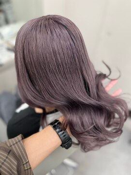 ベレーザ 渋谷(BELEZA) 6152ラベンダーパープルアッシュブラックオンブレレイヤーロング