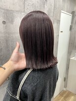 アラレ(ARARE)&nbsp;切りっぱなしボブ☆ピンクブラウン