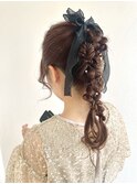 ふわふわツインポニー