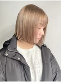 ショートカットタッセルボブミディアムボブ長めボブダブルカラー