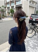 ハーフアップアレンジ【MOMOKA】