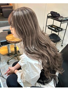 ブレンド 渋谷(BLend) 前髪アンブレラカラーこなれミディイメチェンウェーブパーマ