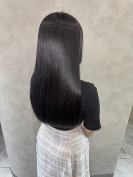 キング(K!ng) 縮毛矯正髪質改善ハイライトレイヤーカット枚方美容室エクステ