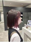 イヤリングカラーピンク