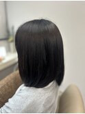 暗髪ミディアムボブスタイル♪