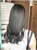 ブルーブラック×透明感カラー