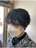 ショート×無造作パーマ