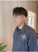 【哉汰】アップバング/ナチュラルブラウン/サイドパート20代