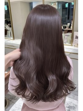 ノイエ 原宿 北参道(NoIE) オリーブグレーココアベージュレイヤーカット髪質改善