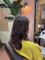 ロッソバイアルター 鎌取(ROSSO by aL-ter)&nbsp;【くびれヘア/アプリコットオレンジ/ハイライト】千葉香奈