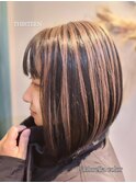 アンブレラカラー♪トップをブリーチで白髪ぼかしにも◎【40代】