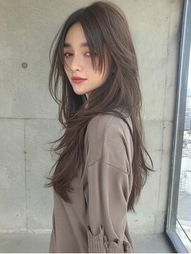 アンドレイ 表参道(andrey) 着物ヘア/ダークアッシュ/ミディアムレイヤーカット/表参道