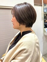ヘア アンド スパ エジェリ プリム(hair&spa egerie prime)&nbsp;グレージュ×丸みショート30代40代