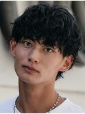 原宿シャドウパーマメンズカットメンズマッシュパーマスタイル