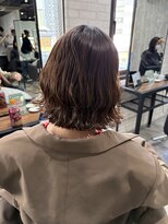 ジーナ 博多(Zina)&nbsp;《Zina博多》ボブ　パーマ風スタイリング
