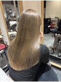 10代×ロング×ダブルカラー×ハイトーン×髪質改善