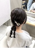 ツイン編み下ろし/ヘアセット