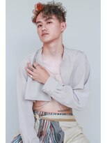 テトヘアー(teto hair) short(刈り上げ、パーマ、オレンジ)