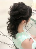 TAKAKOstyle☆波ウェーブキレイめハーフアップ