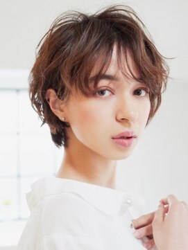 アース 岩槻店(HAIR&MAKE EARTH) ふんわりひし形無造作カールショート