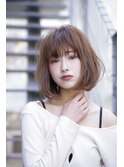 Siena レトロボブ×ラテベージュ