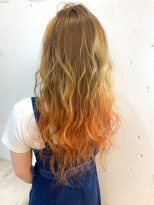 ヘアーワークス ヘルム 渋谷店(HAIR WORKS HELM)&nbsp;[HELM渋谷]オレンジグラデ