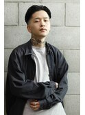 センターパート×スキンフェード  <理容室><吉祥寺><バーバー>