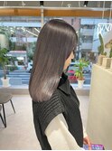 艶髪ヴェールカラーラベンダーグレージュくびれミディアム◎
