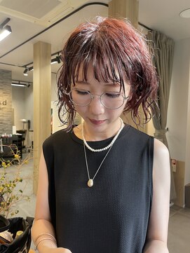 サンド 表参道(sand) ショートボブパーマ20代30代40代イヤリングカラー大人可愛い