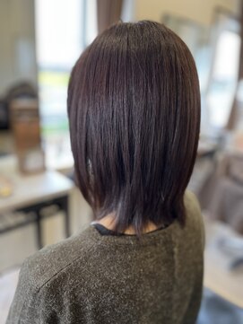 コア フィール ア デイ(COIFFURE A DAY) 【ミディアムボブ】M3Dおすすめメニューピコカラー