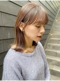 前髪カット　外ハネボブ　鎖骨ロブ　似合わせカット　イメチェン