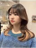くびれヘア/10代20代30代/イヤリングカラー