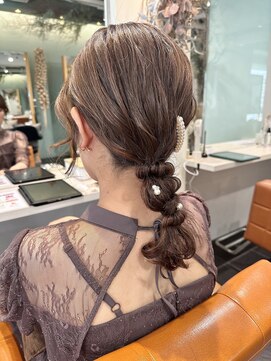 トリコ ショップアンドヘアサロン(tricot shop hair salon) ミディアムアレンジ♪yu
