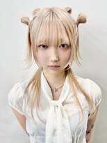 レコ 渋谷(LECO)&nbsp;ホワイトベージュ×だんごヘア