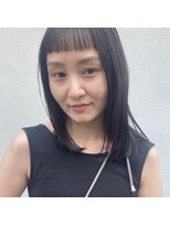 ファヴォリ(favori)&nbsp;【favori 自由が丘】ショートバング×暗髪ミディアムヘア