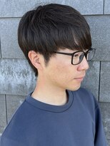 ヒュイル バイ ニアウ(Hwyl by Niau) メンズマッシュセンターパートスパイラルパーマニュアンスパーマ