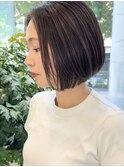 ショートヘアショートボブ縮毛矯正白髪ぼかし表参道青山30代