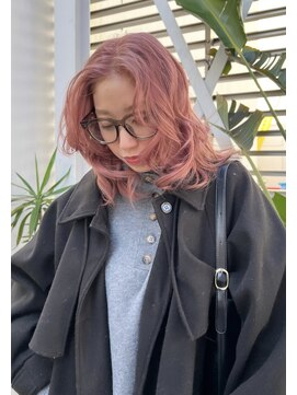 リッチ(RITZY) 【RITZY】pink beige×layer cut