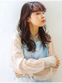 ほつれるようなウェーブ